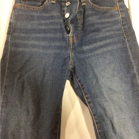 Women’s Levi’s Straight Leg Wedgie Blue Jeans - Picture 3 of 4